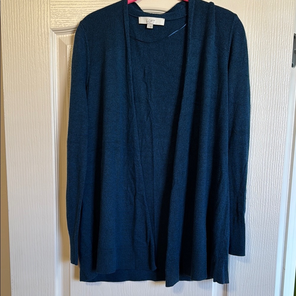 LOFT Women's Dark Teal Cardigan
